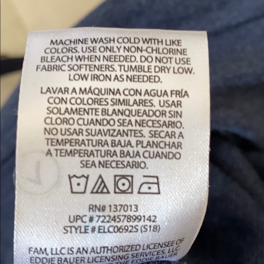 EDDIE BAUER super soft sueded french terry capri - Picture 7 of 8